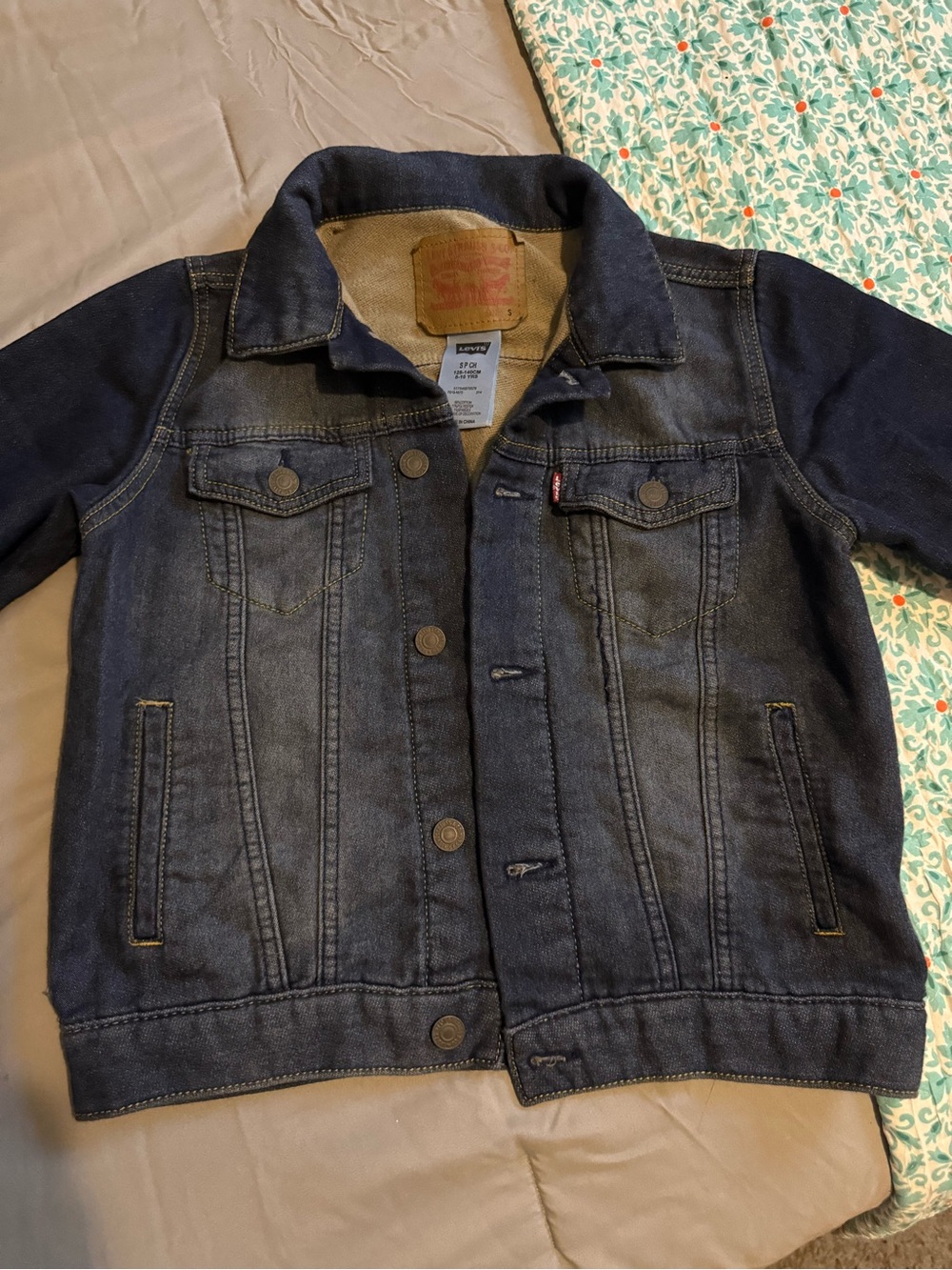 Levi's Kids Dark Indigo Denim Trucker Jacket